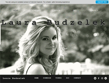Tablet Screenshot of laurabudzelek.com